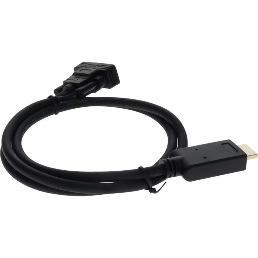 AddOn 3ft HDMI 1.3 Male to VGA Male Black Cable For Resolution Up to 1920x1200 (WUXGA) HDMI2VGAMM3