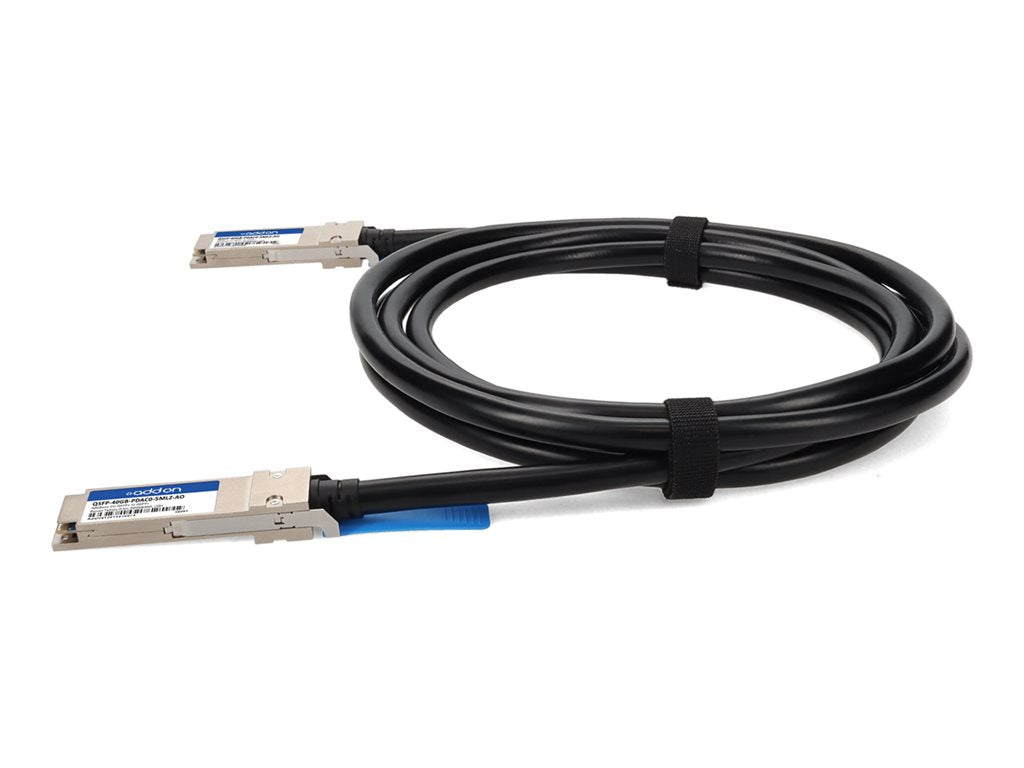 AddOn - 40GBase-CU direct attach cable - TAA Compliant - QSFP+ to QSFP+ - 1.6 ft - twinaxial - halogen-free, passive
