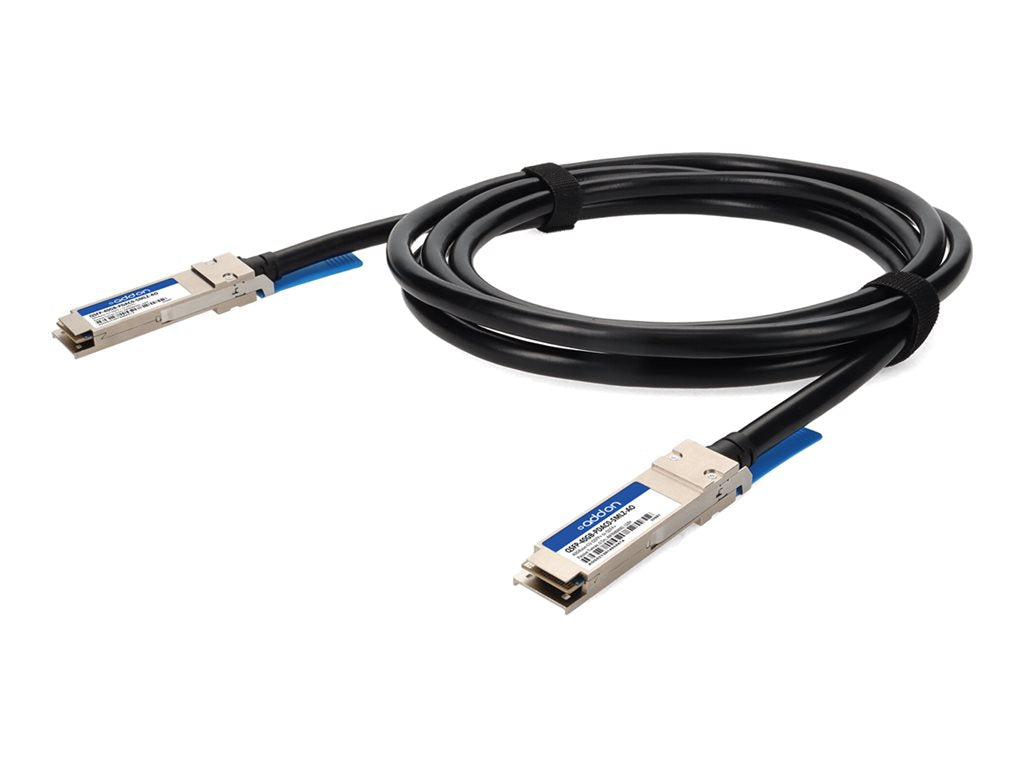 AddOn - 40GBase-CU direct attach cable - TAA Compliant - QSFP+ to QSFP+ - 1.6 ft - twinaxial - halogen-free, passive