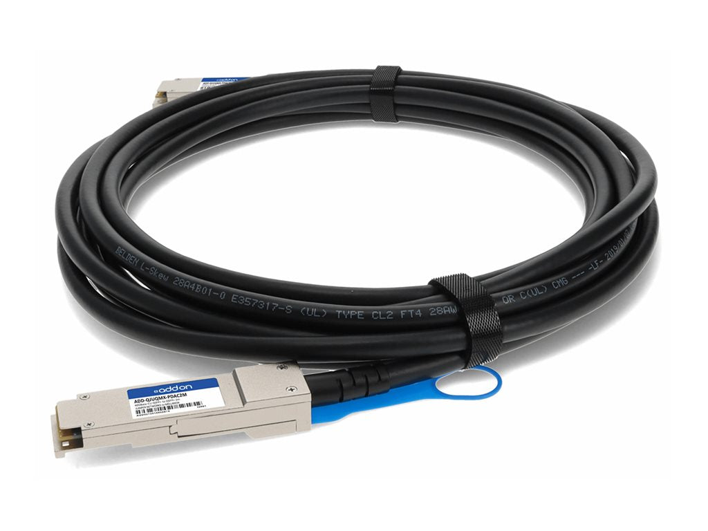 AddOn - 40GBase-CU direct attach cable - TAA Compliant - QSFP+ to QSFP+ - 6.6 ft - twinaxial - passive
