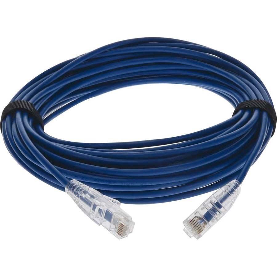 AddOn 50ft Blue CAT 6 Slim PVC Ethernet Cable Snagless Clear-Claw TAA RJ-45 M/M ADD-50FSLCAT6-BE-TAA
