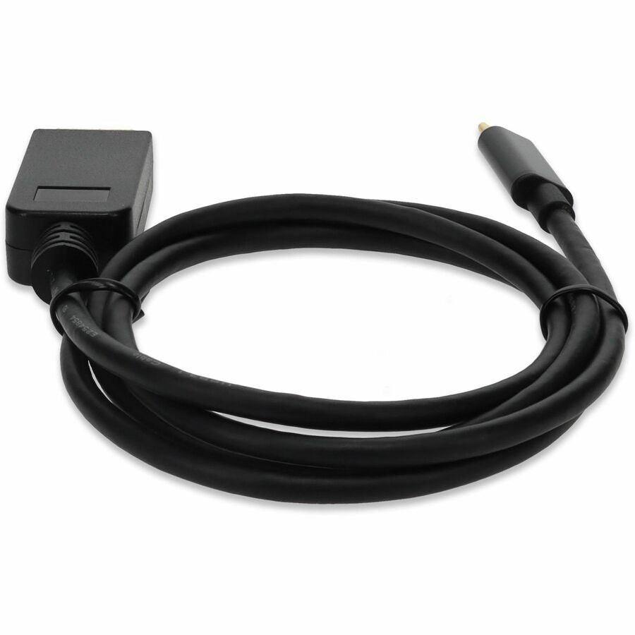 AddOn 6ft USB 3.1 (C) Male to DisplayPort Male Black Cable - 6 ft DisplayPort/USB-C A/V