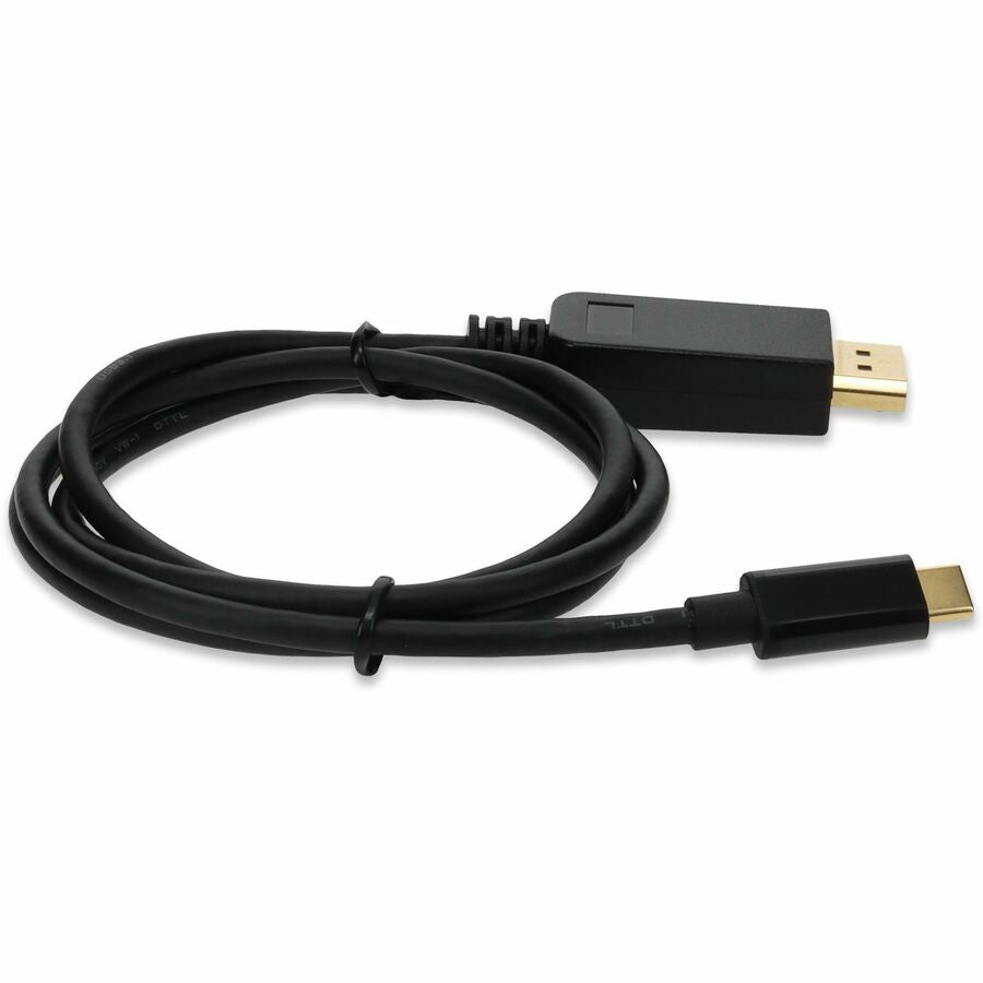 AddOn 6ft USB 3.1 (C) Male to DisplayPort Male Black Cable - 6 ft DisplayPort/USB-C A/V
