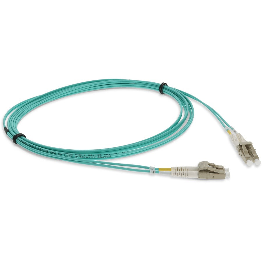 AddOn 7m LC (Male) to LC (Male) Straight Aqua OM4 Duplex LSZH Fiber Patch Cable ADD-LC-LC-7M5OM4LZ
