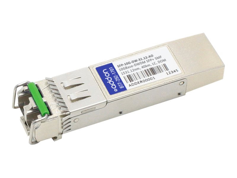 AddOn Arista Networks SFP-10G-DW-31.12 Compatible TAA Compliant 10GBase-DWDM 100GHz SFP+ Transceiver (SMF, 1531.12nm, 40km, LC, DOM) SFP-10G-DW-31.12-AO