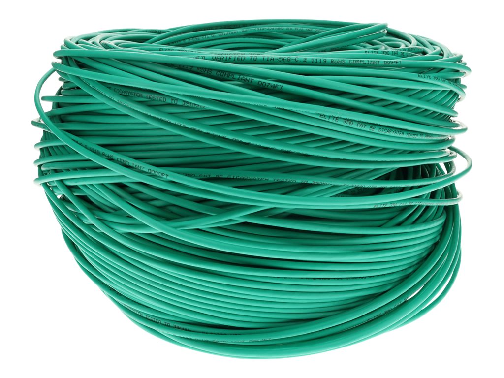 AddOn - Bulk cable - 1000 ft - UTP - CAT 5e - plenum - green