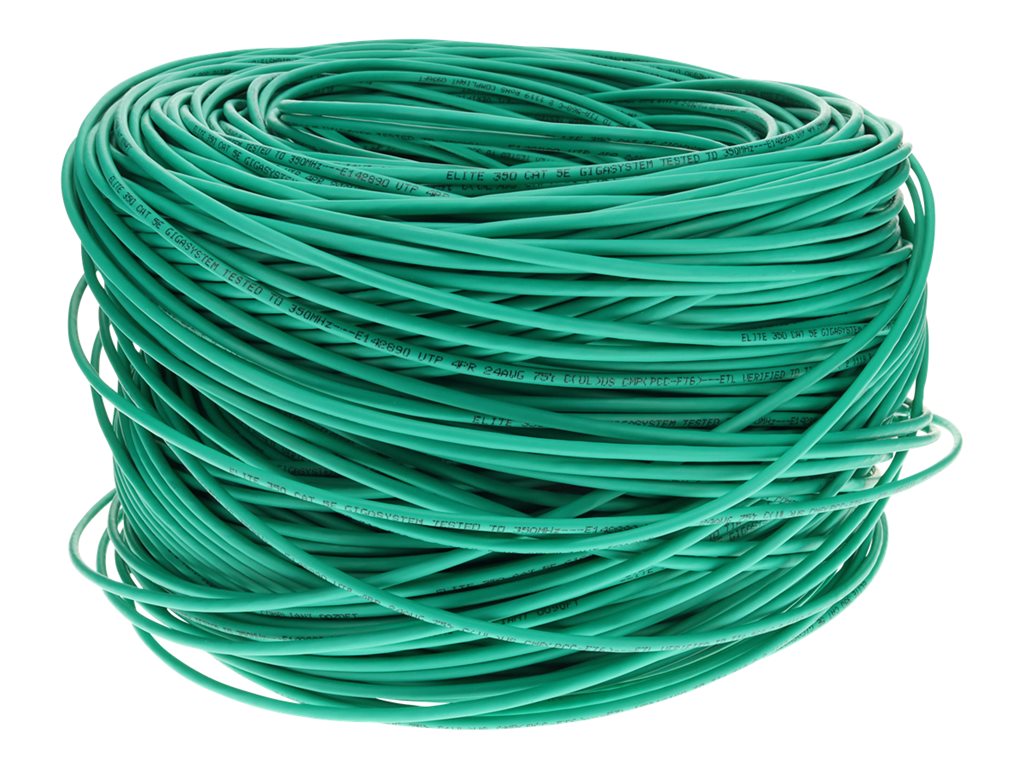 AddOn - Bulk cable - 1000 ft - UTP - CAT 5e - plenum - green