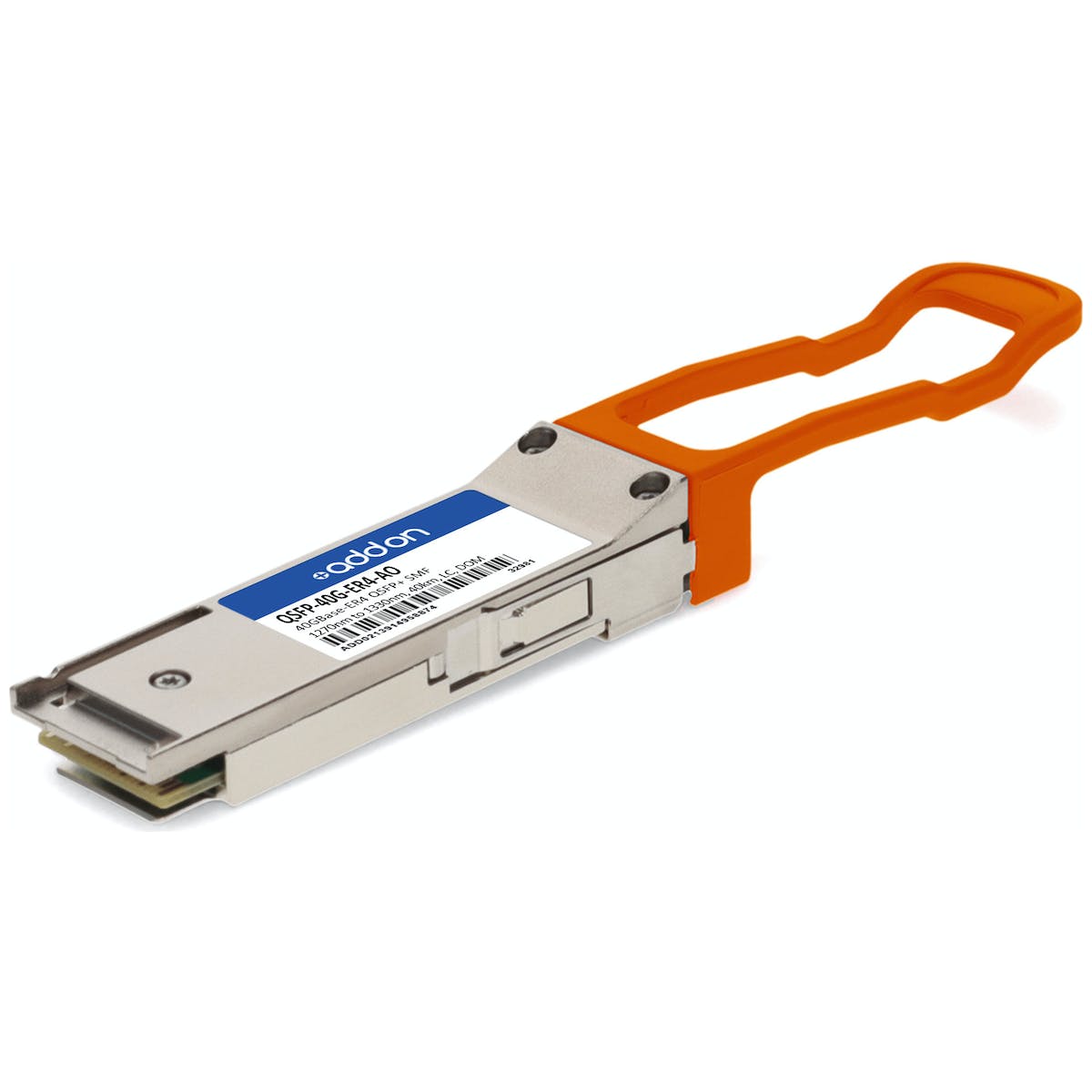 AddOn Cisco QSFP-40G-ER4 Compatible TAA Compliant 40GBase-ER4 QSFP+ Transceiver (SMF, 1270nm to 1330nm, 40km, LC, DOM) QSFP-40G-ER4-AO