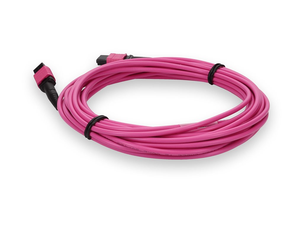 AddOn - Crossover cable - MPO/PC multi-mode (F) to MPO/PC multi-mode (F) - 8 m - fiber optic - 50 / 125 micron - OM3/OM4 - OFNR ADD-MPOMPO-8M5OM4-MA