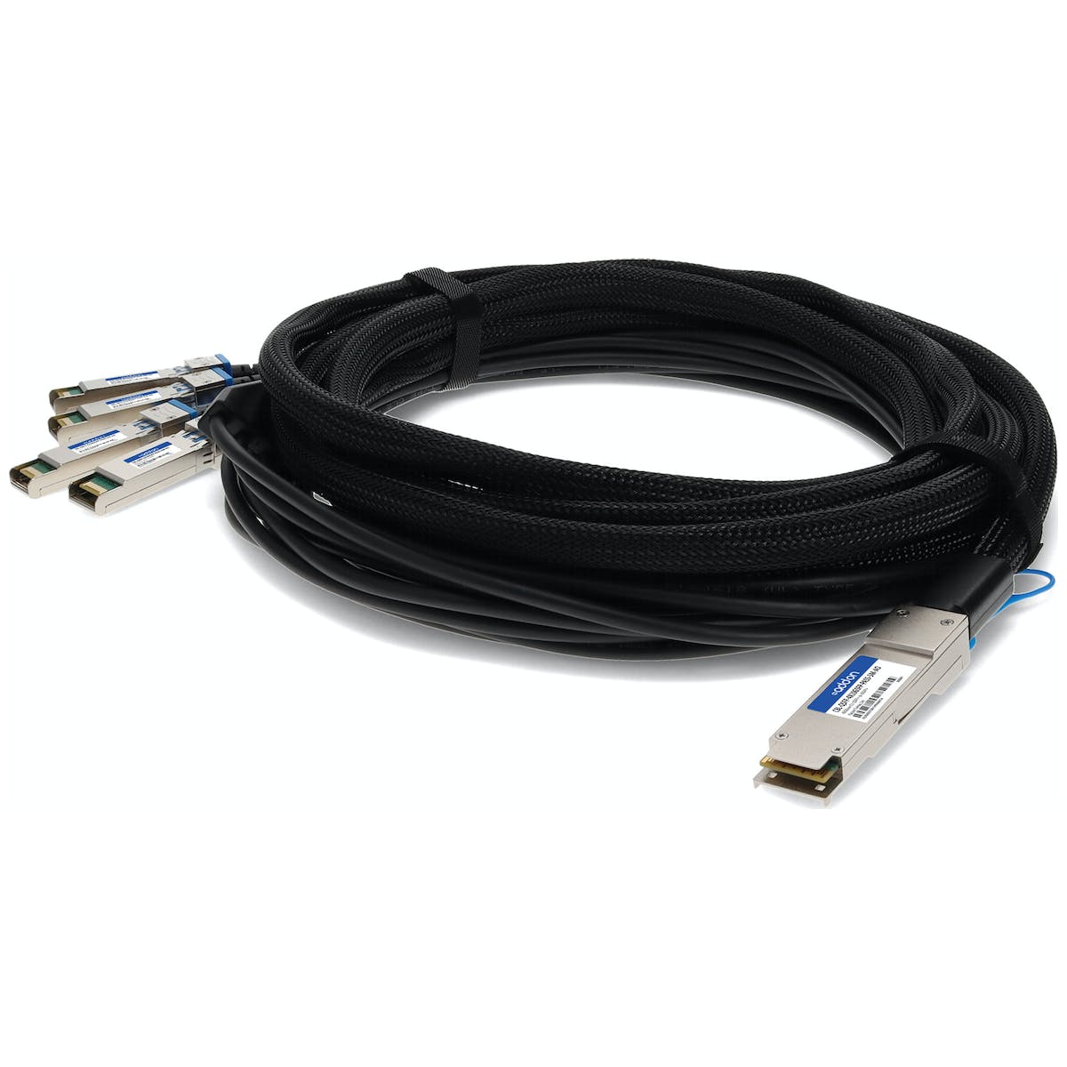AddOn Dell CBL-QSFP-4X10GSFP-PASS-5M Compatible TAA Compliant 40GBase-CU QSFP+ to 4xSFP+ Direct Attach Cable (Passive Twinax, 5m) CBL-QSFP-4X10GSFP-PASS-5M-AO