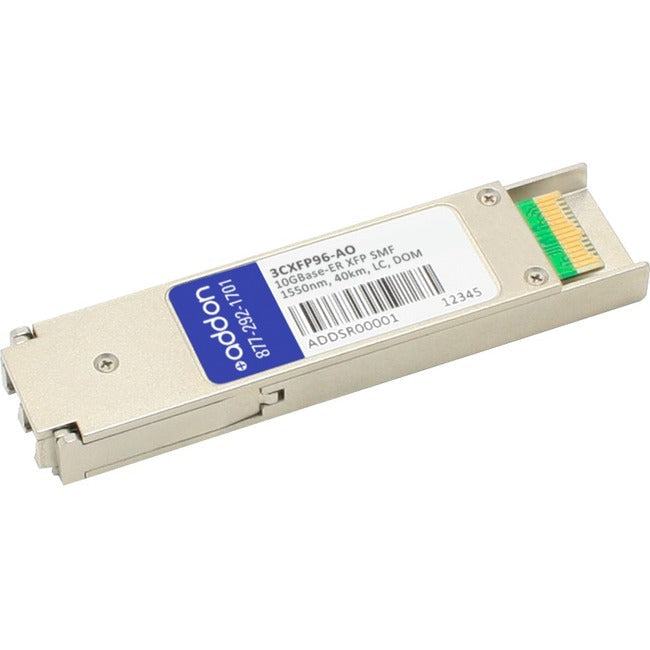 AddOn HP 3CXFP96 Compatible TAA Compliant 10GBase-ER XFP Transceiver (SMF, 1550nm, 40km, LC, DOM) 3CXFP96-AO