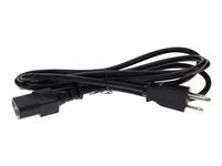 AddOn Power Extension Cord - 120 V AC, 230 V AC10 A - Black - 15 ft Cord Length - 1
