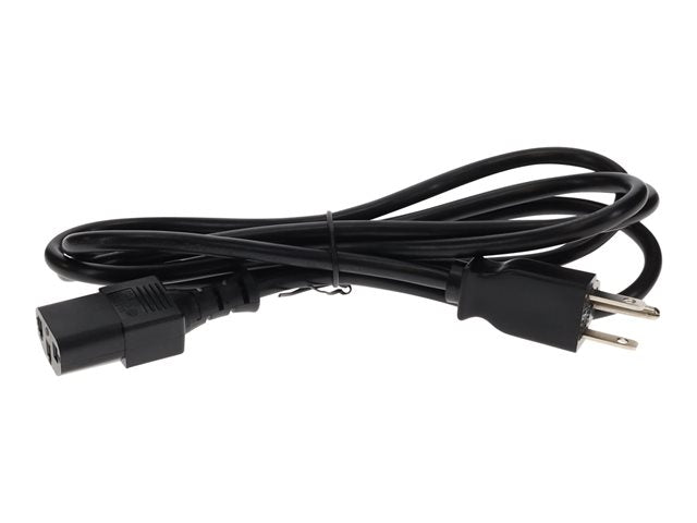 AddOn Power Extension Cord - 120 V AC, 230 V AC10 A - Black - 15 ft Cord Length - 1