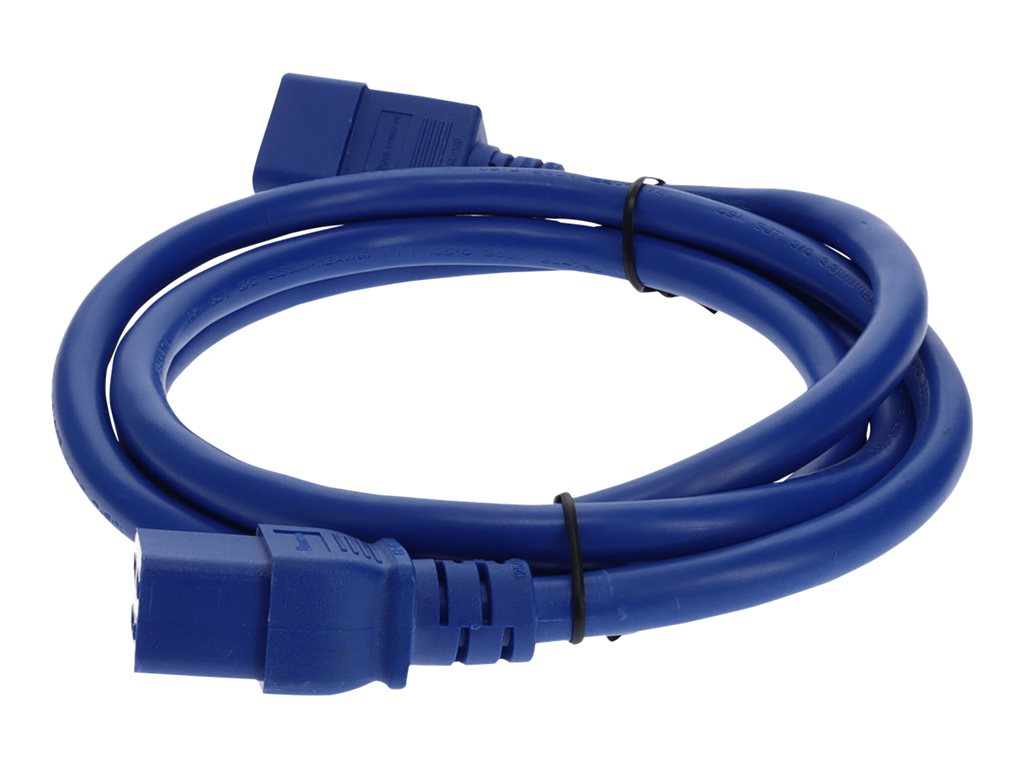 AddOn - Power extension cable - TAA Compliant - IEC 60320 C20 to IEC 60320 C19 - AC 100-250 V - 6 ft - blue
