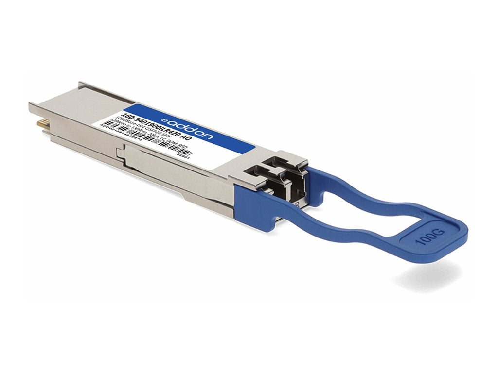 AddOn - QSFP28 transceiver module (equivalent to: Ciena 160-9401-900-I-LR4-20) - 100GbE - 100GBase-LR4 - LC single-mode - up 160-9401-900-I-LR4-20-AO