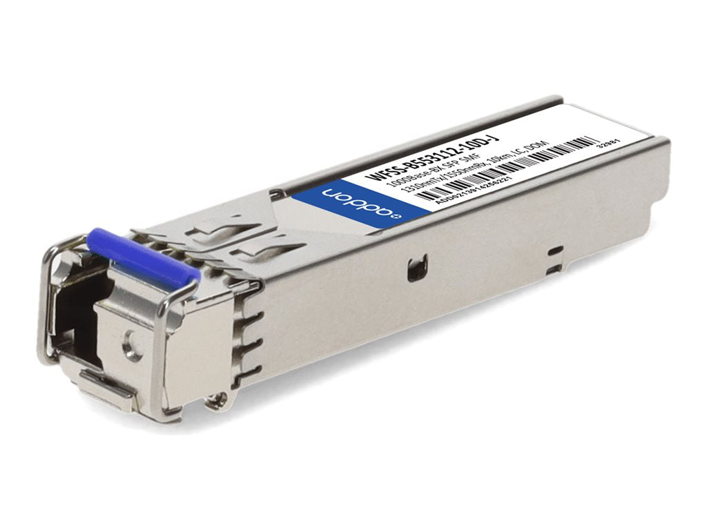 AddOn - SFP (mini-GBIC) transceiver module (equivalent to: Juniper Networks EX-SFP-GE10KT13R15) - 1GbE - 1000Base-BX - LC single-mode WFSS-B553112-10D-J