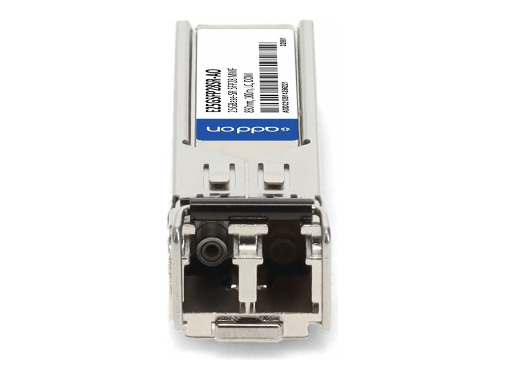 AddOn - SFP28 transceiver module (equivalent to: Intel E25GSFP28SR) - 25GbE - 25GBase-SR - LC multi-mode - up to 328 ft - 850 E25G-SFP28-SR-AO