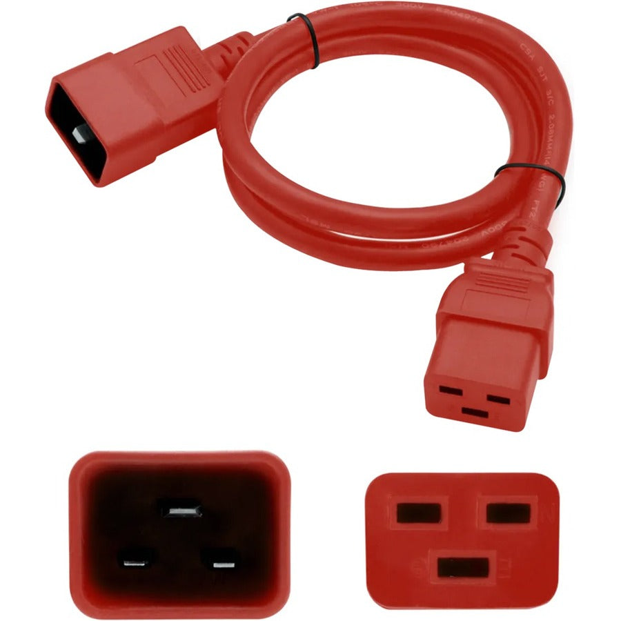 AddOn Standard Power Cord ADDC19LK2C20LK12A4FT