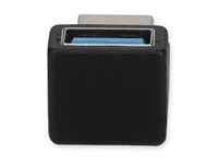 AddOn USB-A 3.0 Male Right Angle To USB-A 3.0 Female Black Adapter USB3RT2USB3F