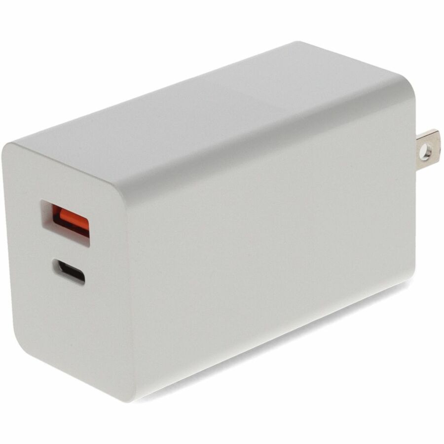 AddOn Wall Charger Dual Port 1X USB-C 3.1 1X USB-A 20V 3A White USAC2USB20V3AW