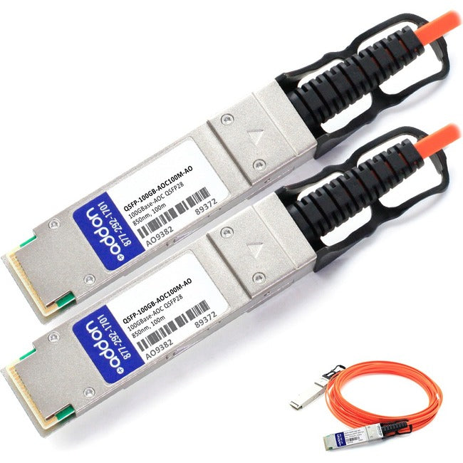 Addon Msa And Taa Compliant 100Gbase-Aoc Qsfp28 To Qsfp28 Direct Attach Cable (8