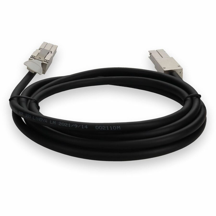 Addon Networks Cab-Stk-E-3M-Ao Infiniband Cable Flexstack Black, Metallic
