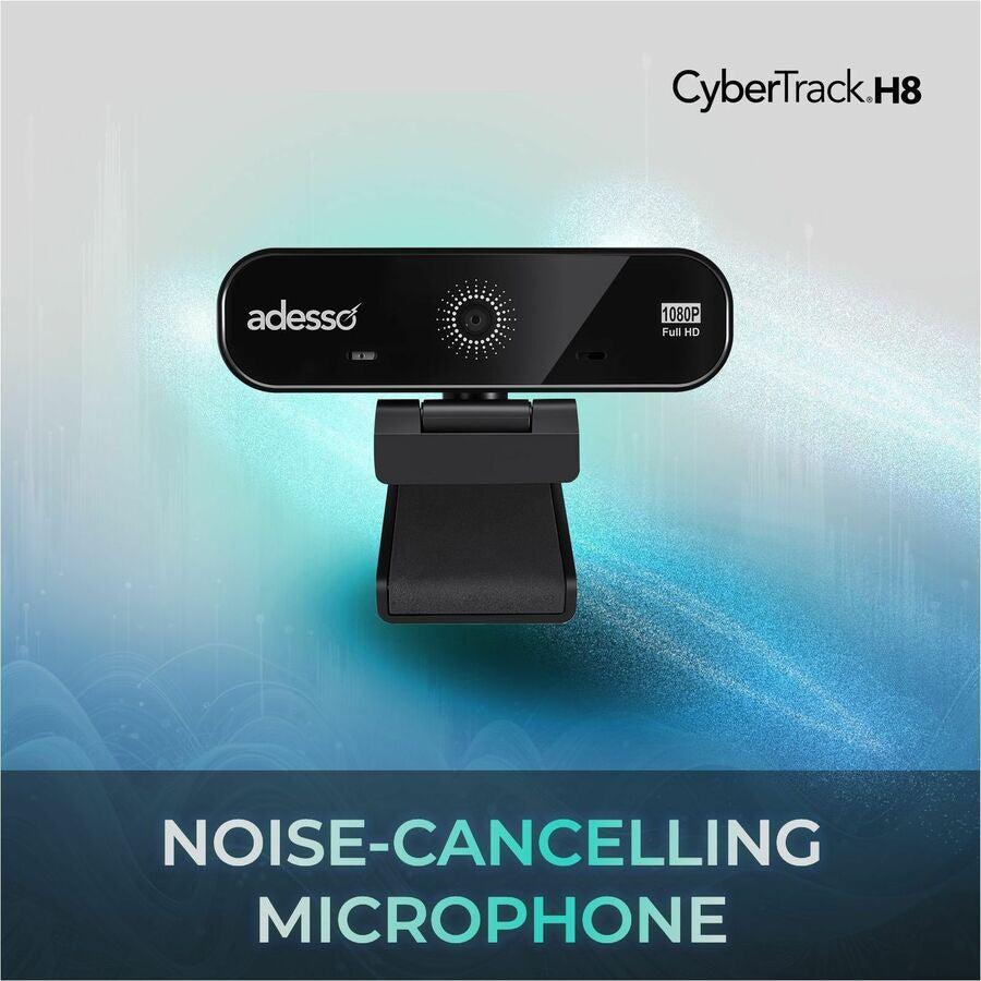 Adesso CyberTrack H8 1080P HD Webcam with Mic for Professionals