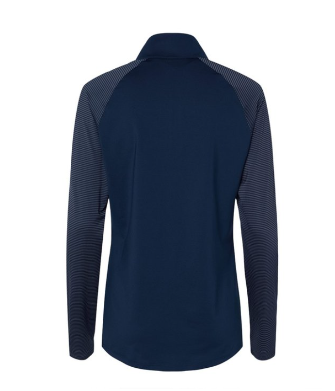 Adidas® Women's Stripe Block Quarter-Zip Sweatshirt – Bold Style and Comfort with a Sporty Edge