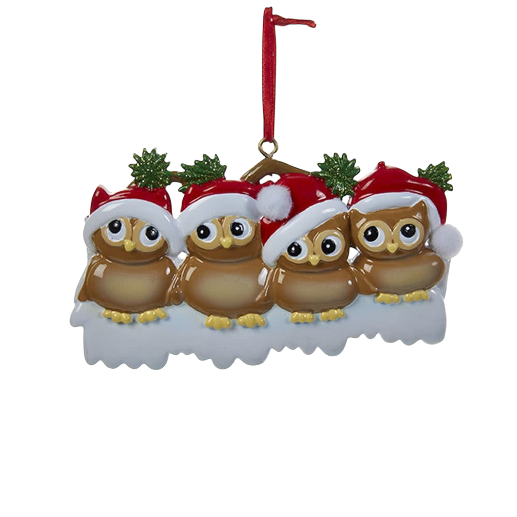 Adorable Owl Family Ornament - Family of 4