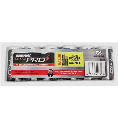 Alkaline 6 Pack C Batteries E302363200 RAY-AL-C
