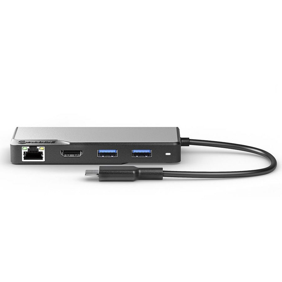 Alogic Usb-C Fusion Alpha 5-In-1 Hub - 1 X Hdmi 4K@60Hz, 2 X Usb-A (Usb 3.0), 1 X Gigabit Ethernet, 1 X Usb-C (Data & Pd) - Space Grey