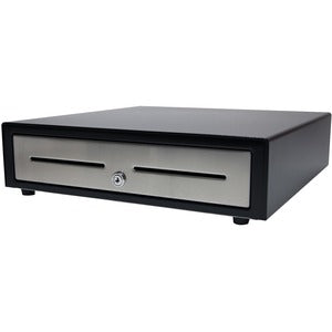 Apg Standard- Duty 16Â&Euro; Electronic Point Of Sale Cash Drawer | Vasario Series Vbs320-1-Bl1616 | With Cd-101A Cable | Printer Compatible | Plastic Till With 5 Bill/ 5 Coin Compartments | Black