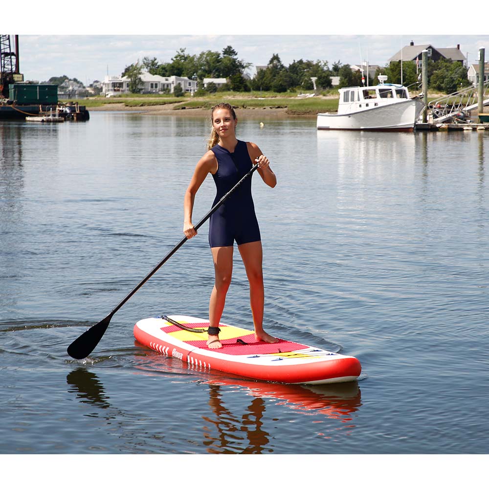 Aqua Leisure 10' Inflatable Stand-Up Paddleboard Drop Stitch w/Oversized Backpack