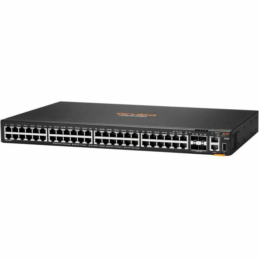Aruba CX 6200F 48G 4SFP+ Switch - 48 Ports - Manageable - Gigabit Ethernet, 10 Gigabit