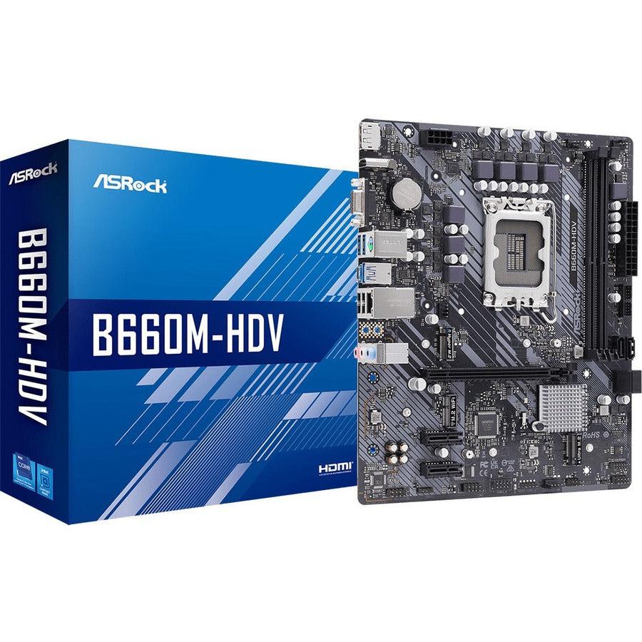 Asrock B660M-Hdv - Motherboard - Micro Atx - Lga1700 Socket - B660 Chipset