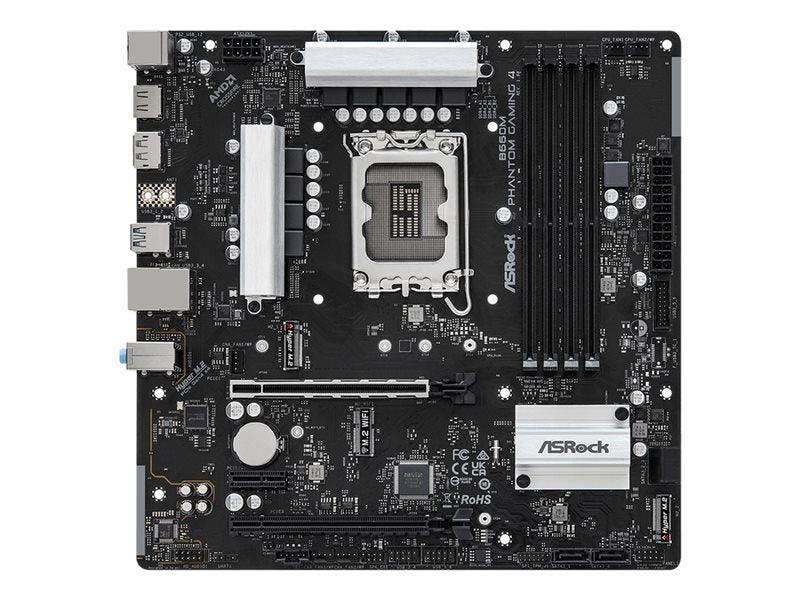 Asrock B660M Phantom Gaming 4 - Motherboard - Micro Atx - Lga1700 Socket - B660 Chipset - Usb 3.2 Gen 1