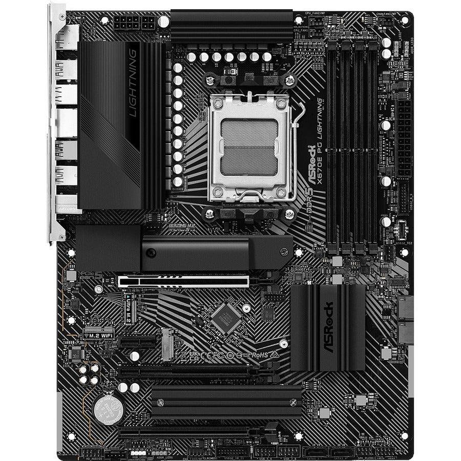 Asrock X670E Pg Lightning - Motherboard - Atx - Socket Am5 - Amd X670 Chipset - Usb 3.2 Gen 1, Usb 3.2 Gen 2