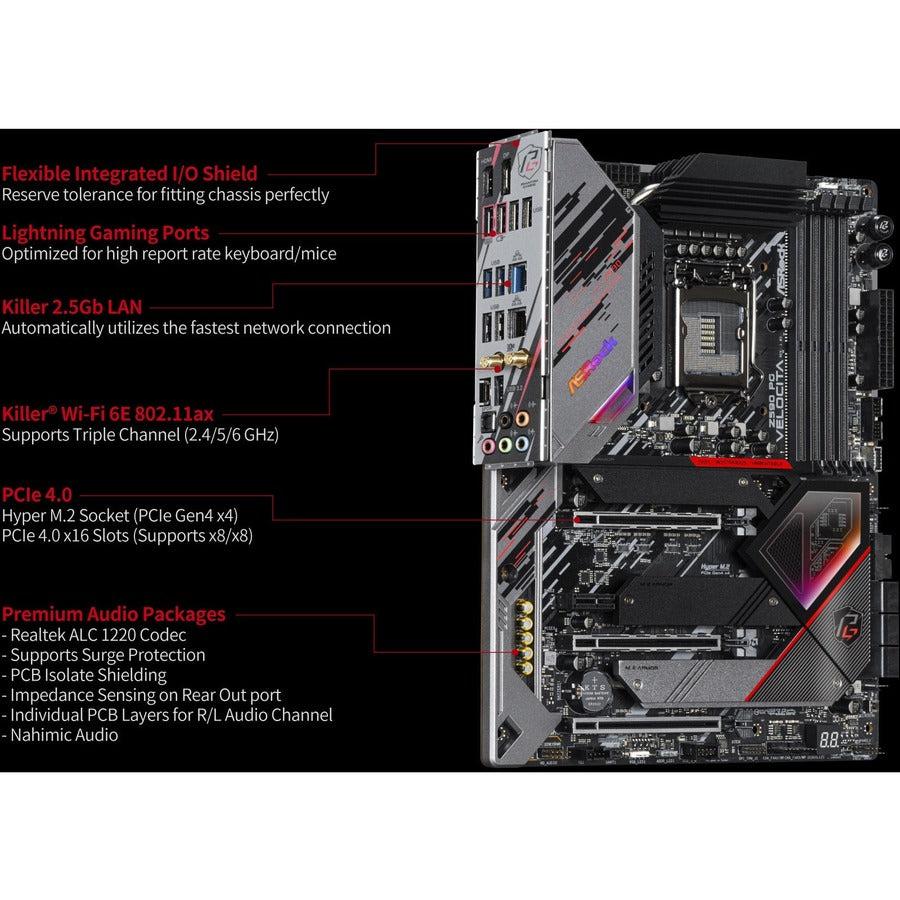 Asrock Z590 Pg Velocita Lga 1200 Intel Z590 Sata 6Gb/S Atx Intel Motherboard