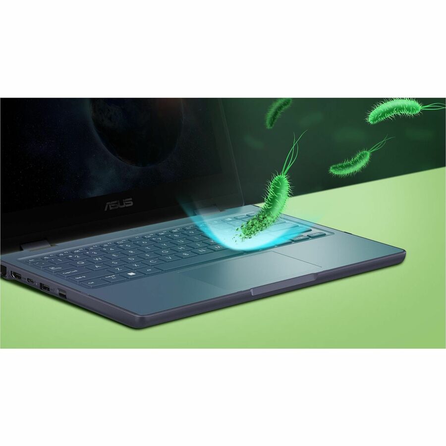 Asus BR1102FGA-YS14T 11.6" Touchscreen 2 in 1 Notebook - HD - 1366 x 768 - Intel Celeron N100 Quad-core (4 Core) 800 MHz - 4 GB Total RAM - 4 GB On-board Memory - 128 GB SSD - Mineral Gray