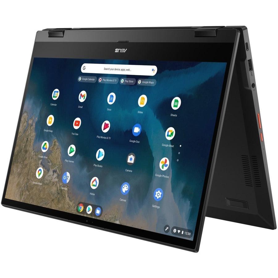 Asus Chromebook Enterprise Flip CM5500 CM5500FDA-IN588T 15.6" Touchscreen Convertible Chromebook - Full HD - 1920 x 1080 - AMD Ryzen 5 3500C Quad-core (4 Core) 2.10 GHz - 8 GB Total RAM - 128 GB SSD - Mineral Gray