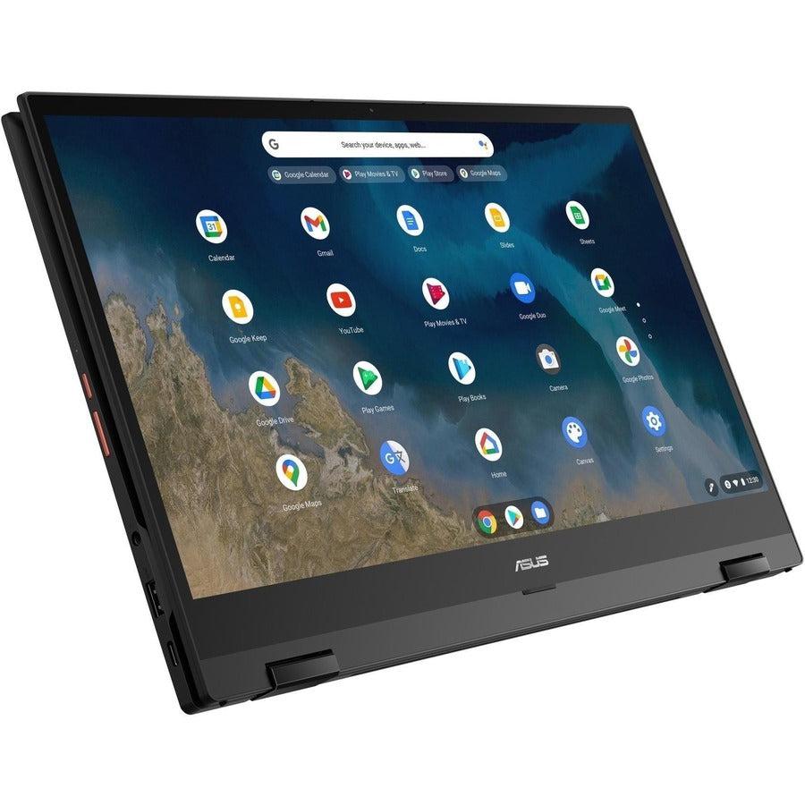 Asus Chromebook Enterprise Flip CM5500 CM5500FDA-IN588T 15.6" Touchscreen Convertible Chromebook - Full HD - 1920 x 1080 - AMD Ryzen 5 3500C Quad-core (4 Core) 2.10 GHz - 8 GB Total RAM - 128 GB SSD - Mineral Gray