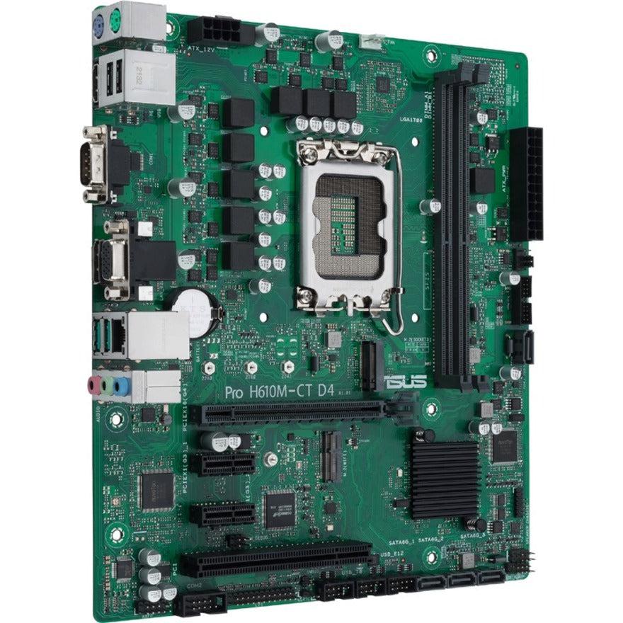 Asus H610M-CT D4-CSM Desktop Motherboard - Intel H610 Chipset - Socket LGA-1700 - Micro ATX
