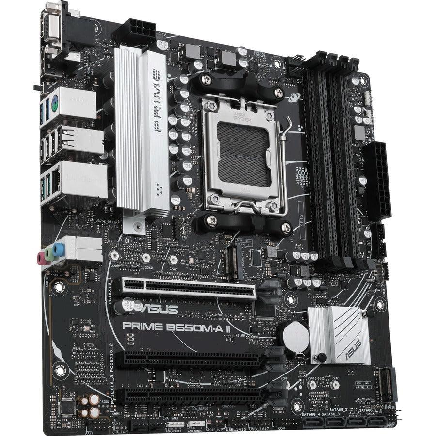 Asus Prime B650M-A II-CSM Gaming Desktop Motherboard - AMD B650 Chipset - Socket AM5 - Micro ATX
