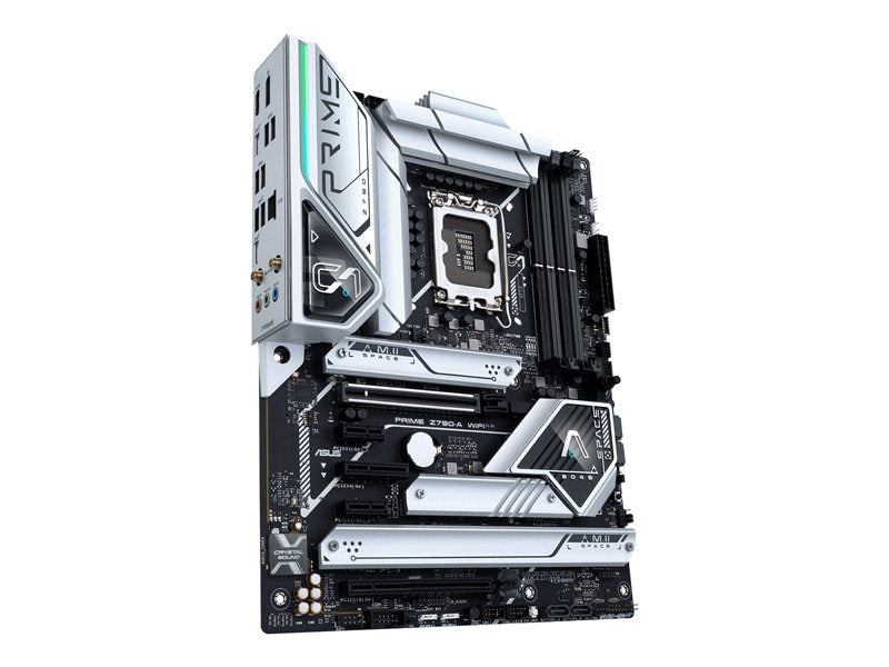Asus Prime Z790-A Wifi - Motherboard - Atx - Lga1700 Socket - Z790 Chipset - Usb 3.2 Gen 1, Usb 3.2 Gen 2, Usb-C 3.2 Gen2, Usb-C 3.2 Gen 2X2 - 2.5 Gigabit Lan, Bluetooth, Wi-Fi - Onboard Graphics (Cpu Required) - Hd Audio (8-Channel)