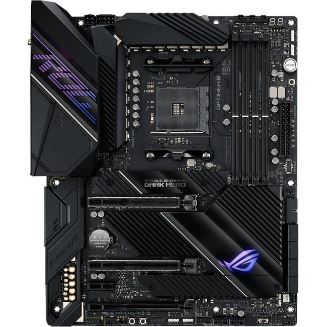Asus ROG Crosshair VIII Dark Hero Desktop Motherboard - AMD X570 Chipset - Socket AM4 - ATX ROG CROSSHAIRVIIIDARKHERO