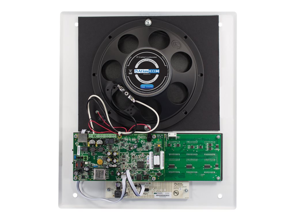 AtlasIED IPX Series IP-8SCMF - IP speaker - Ethernet, Fast Ethernet, PoE-Plus - 15 Watt - 2-way - coaxial - white, RAL