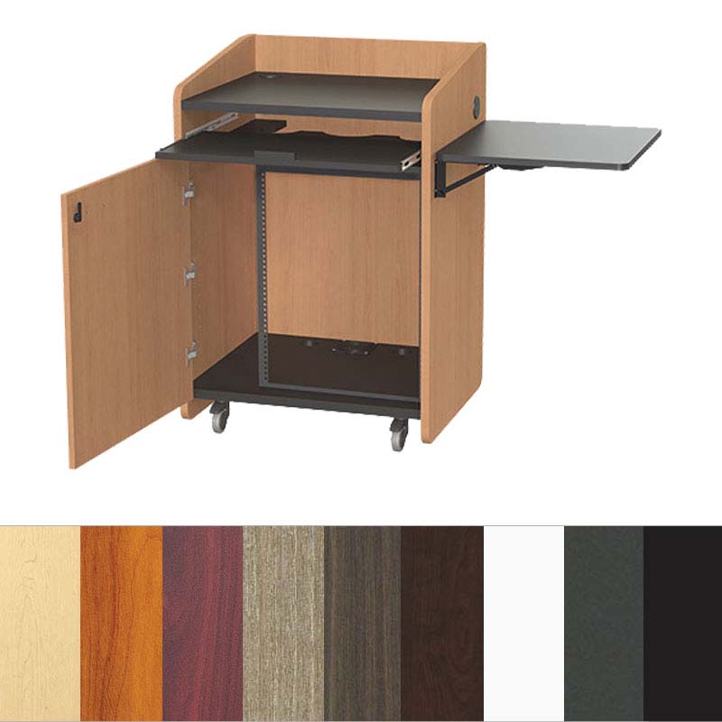 Audio Visual Furniture Economy Podium with Rack (14RU, Various) PD3004