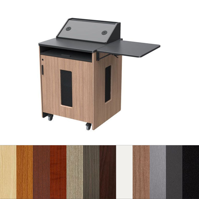 Audio Visual Furniture Podium with Rack Mount (14RU, Various) PD5103