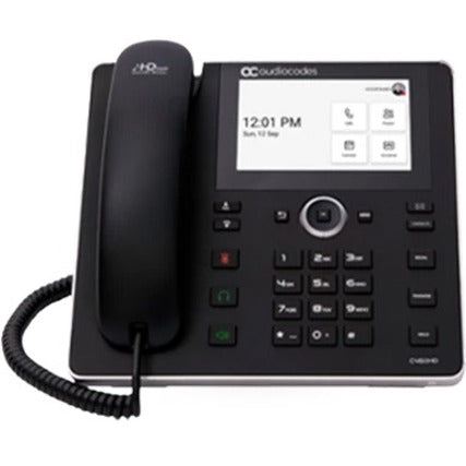 AudioCodes C450HD IP Phone - Corded - Cordless - Wi-Fi, Bluetooth - Wall Mountable - Black IPC450HDEPSG-DBW