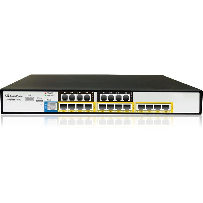 AudioCodes Mediant 800B VoIP Gateway M800B-V-4S4O-4L